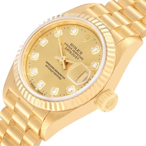 rolex lady datejust gold 69178|More.